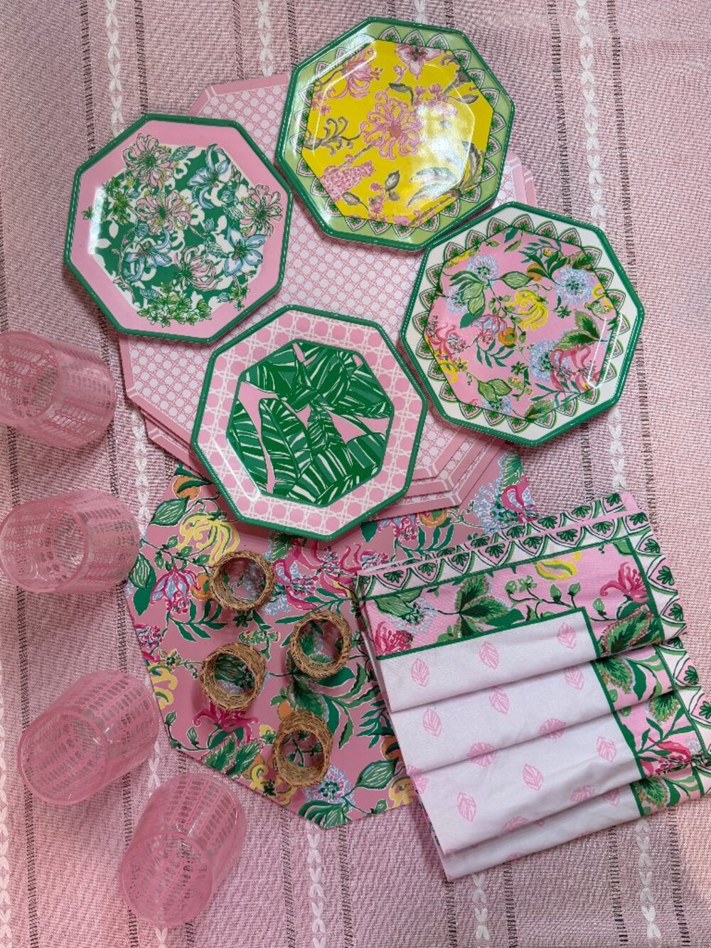 Lilly Pulitzer tableware set of four